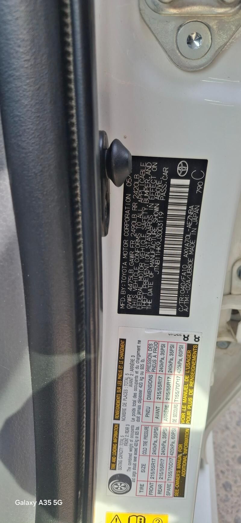 Toyota Camry 2018 - 310 000 TMT - Büzmeýin GRES - img 10