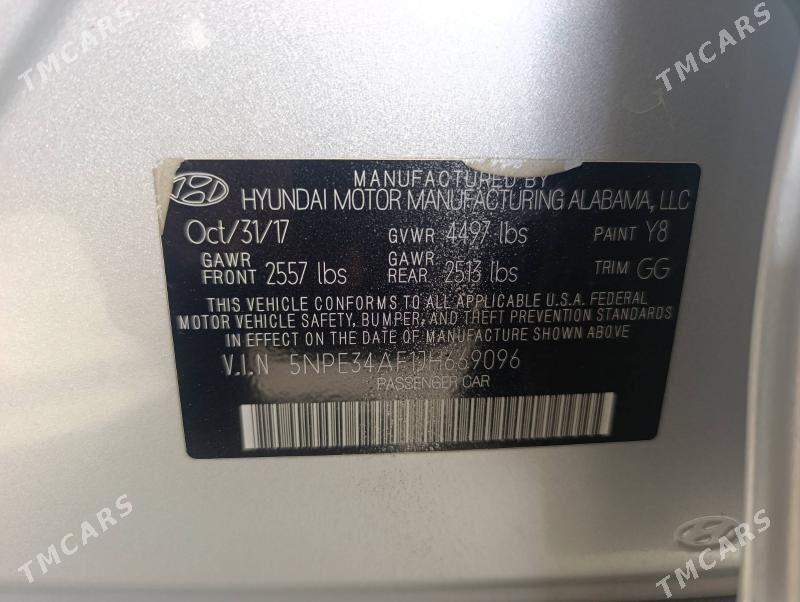 Hyundai Sonata 2017 - 144 000 TMT - Гарадамак - img 5