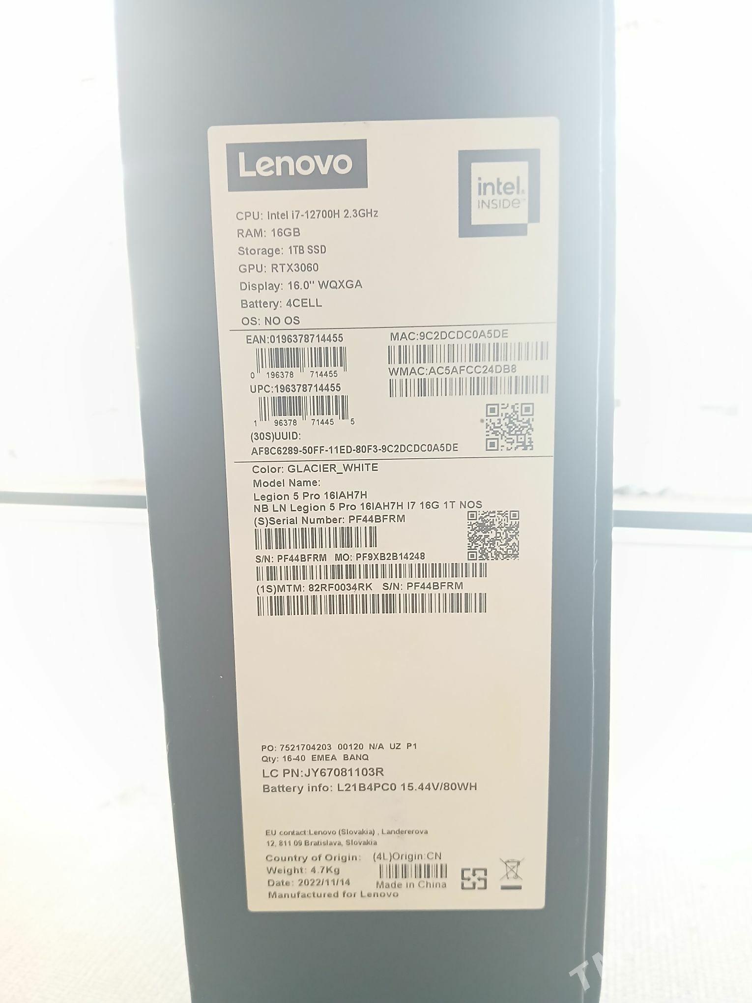 Legion Lenovo 5pro - Balkanabat - img 1