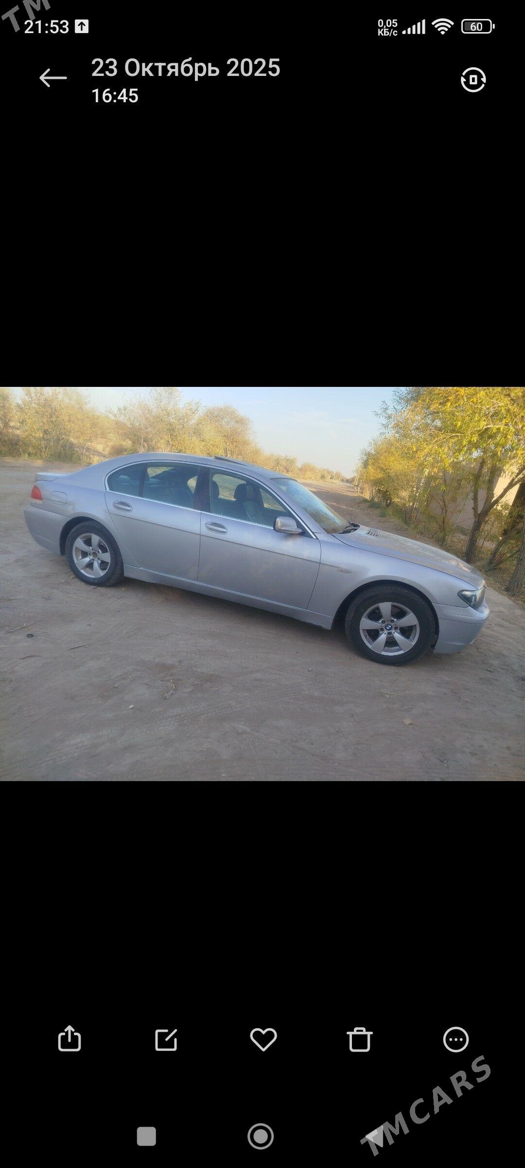 BMW 740 2003 - 110 000 TMT - Кёнеургенч - img 1