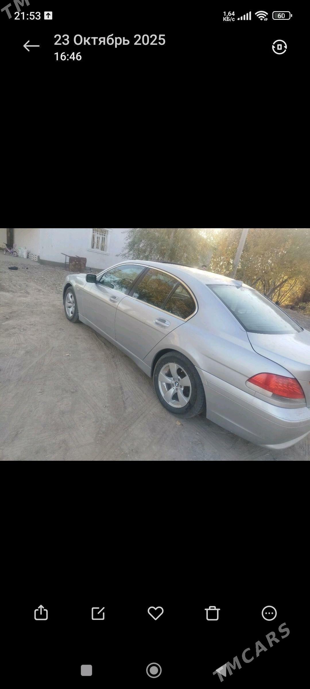 BMW 740 2003 - 110 000 TMT - Кёнеургенч - img 3