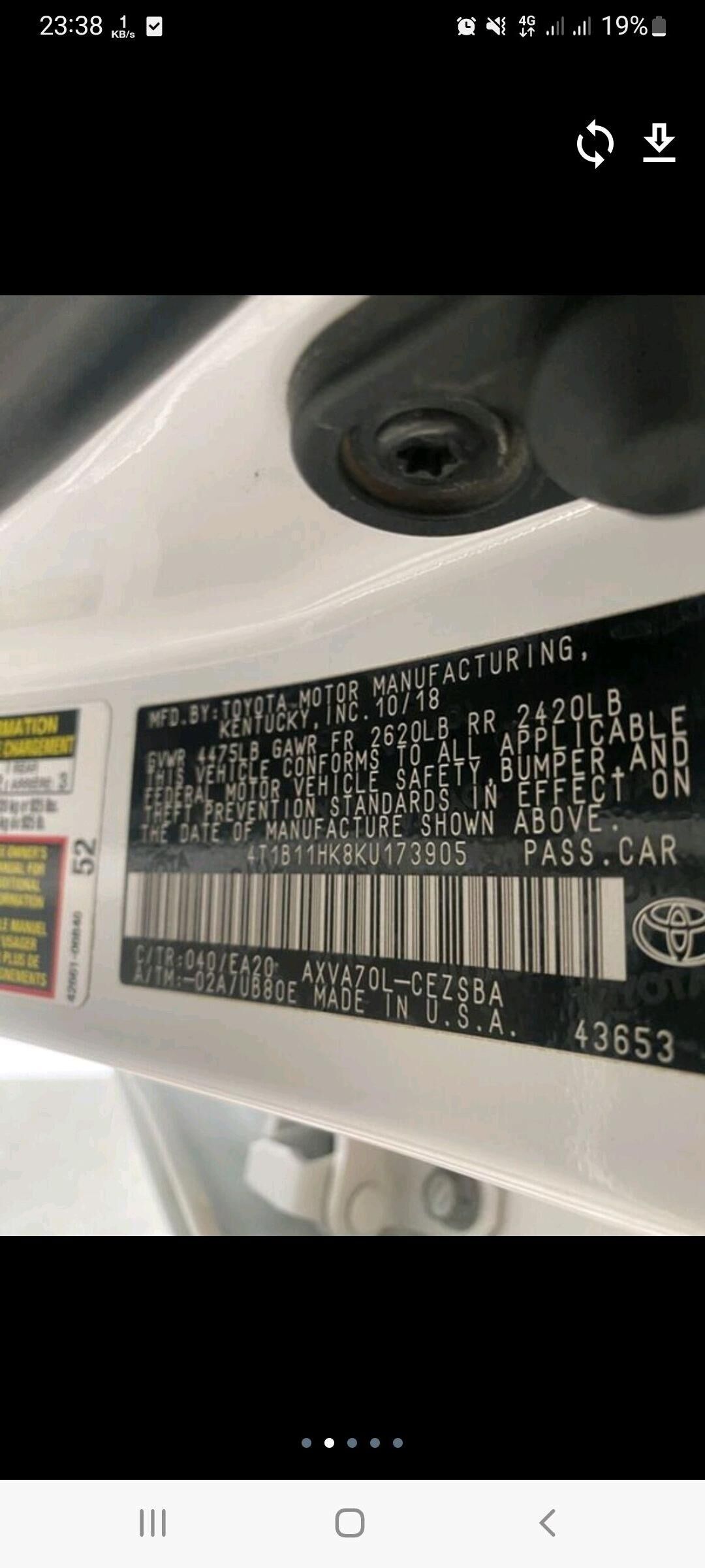 Toyota Camry 2019 - 285 000 TMT - Гёкдепе - img 5