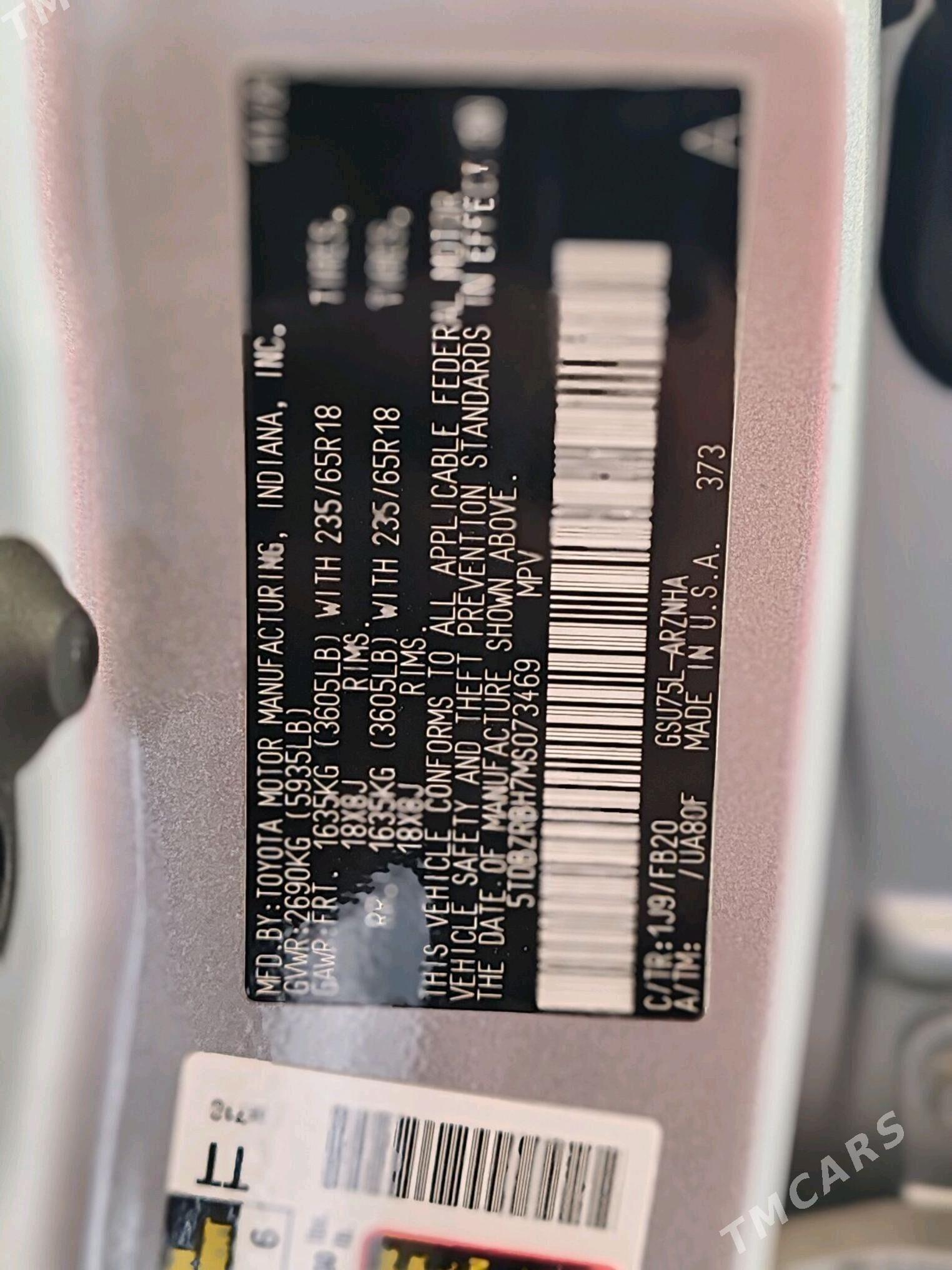 Toyota Highlander 2021 - 453 000 TMT - Balkanabat - img 7