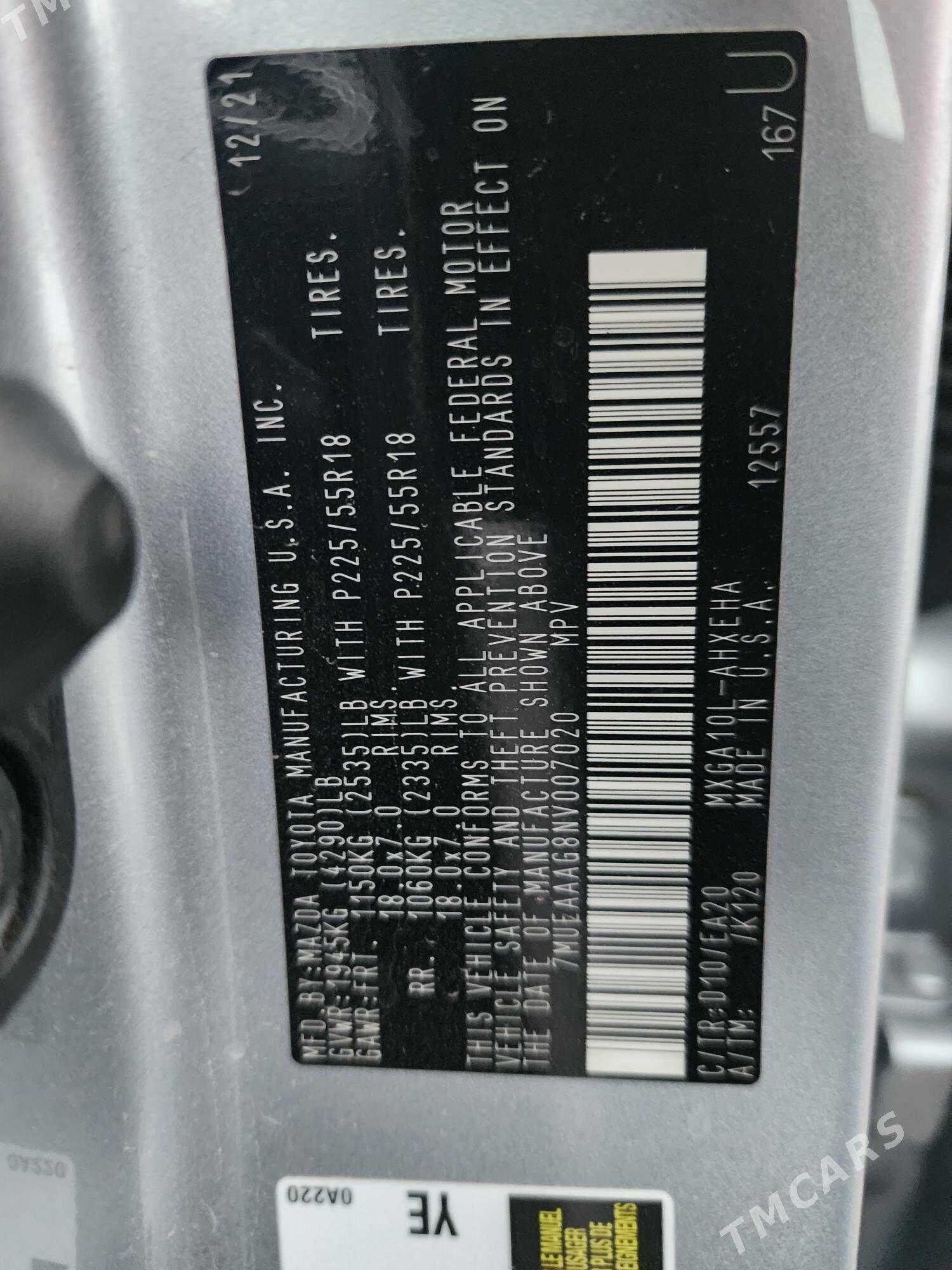 Toyota Corolla Cross 2022 - 320 000 TMT - Mary - img 3
