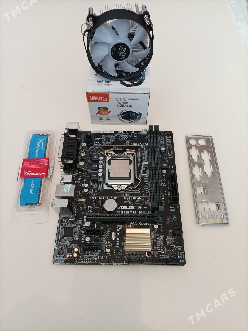PLATA ASUS H81 I5 4-nji RAM 8G - Байрамали - img 2