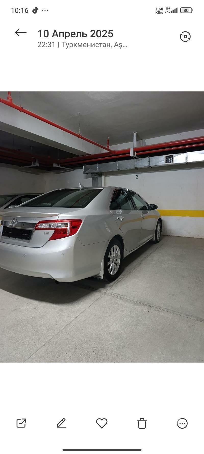 Toyota Camry 2012 - 208 000 TMT - ул. Советская (Гарашсызлык шаёлы) - img 2