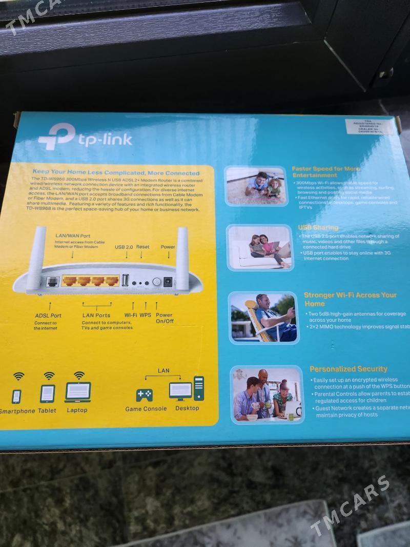 Роутер.TP-Link TD-W8968. Б/У - Гёкдже - img 2