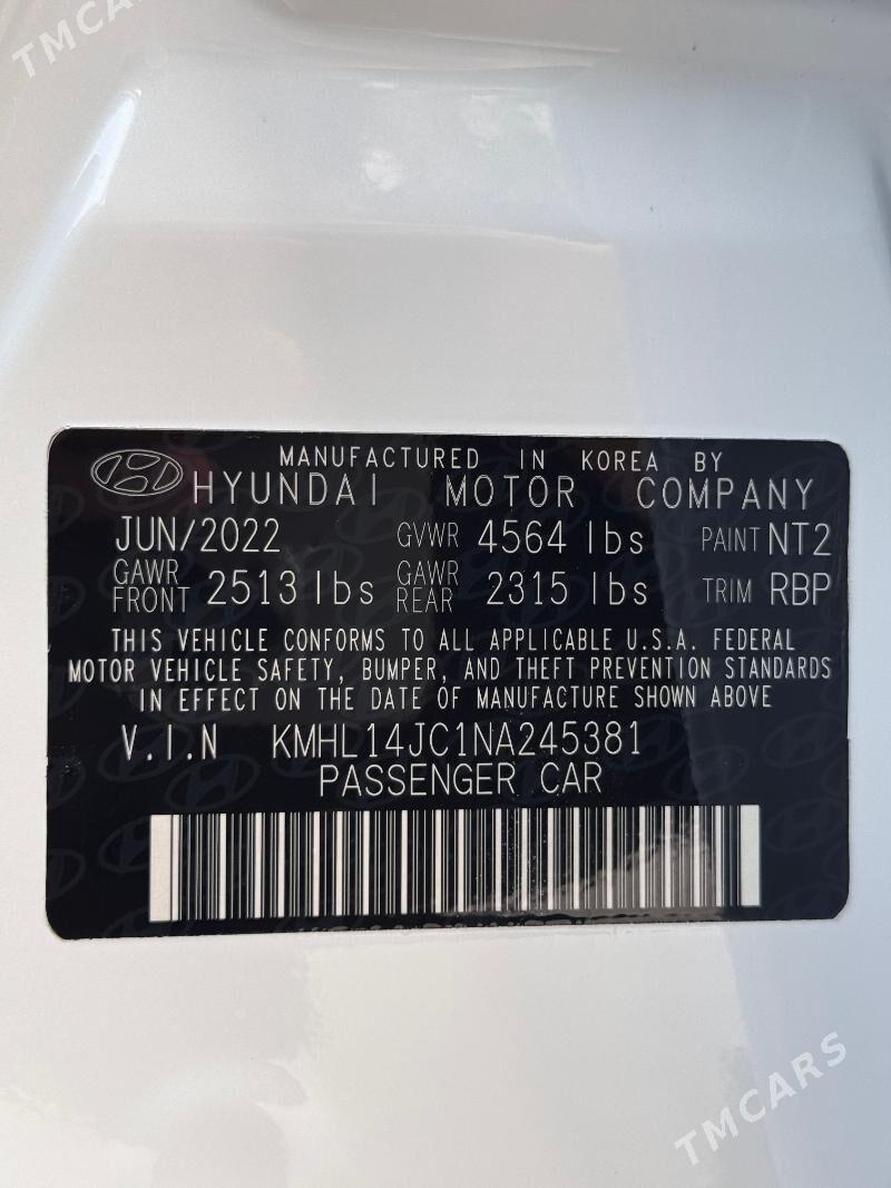 Hyundai Sonata 2022 - 355 000 TMT - 16-njy tapgyr - img 9