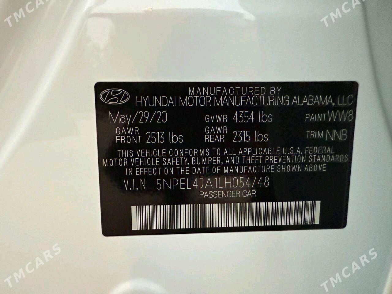 Hyundai Sonata 2020 - 305 000 TMT - Aşgabat - img 10