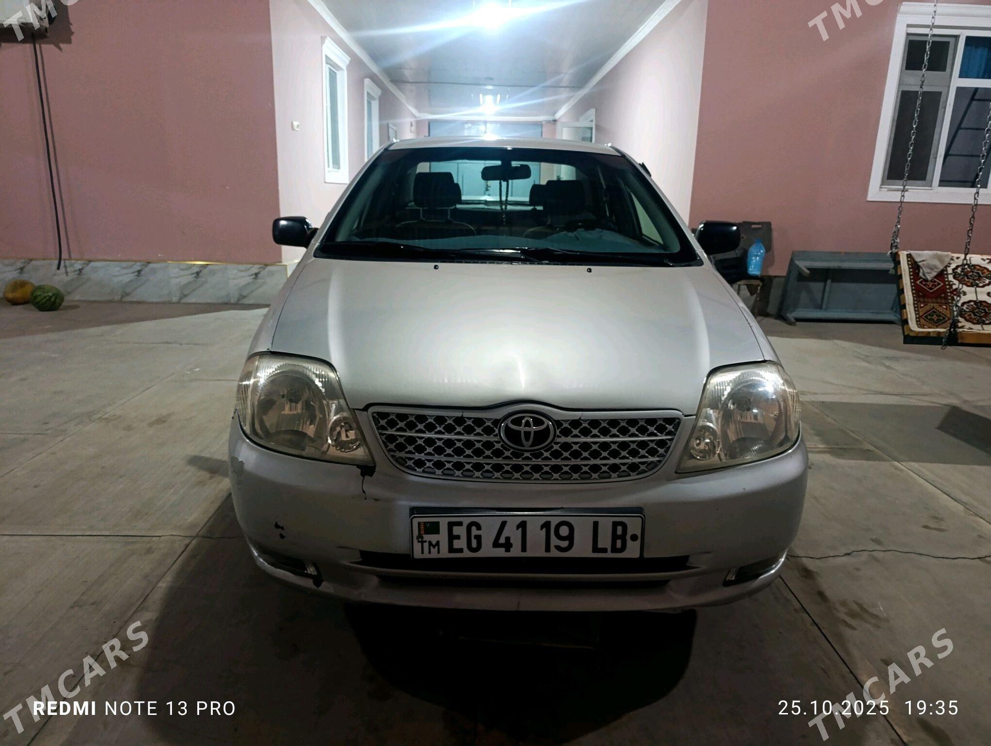 Toyota Corolla 2002 - 90 000 TMT - Туркменабат - img 1