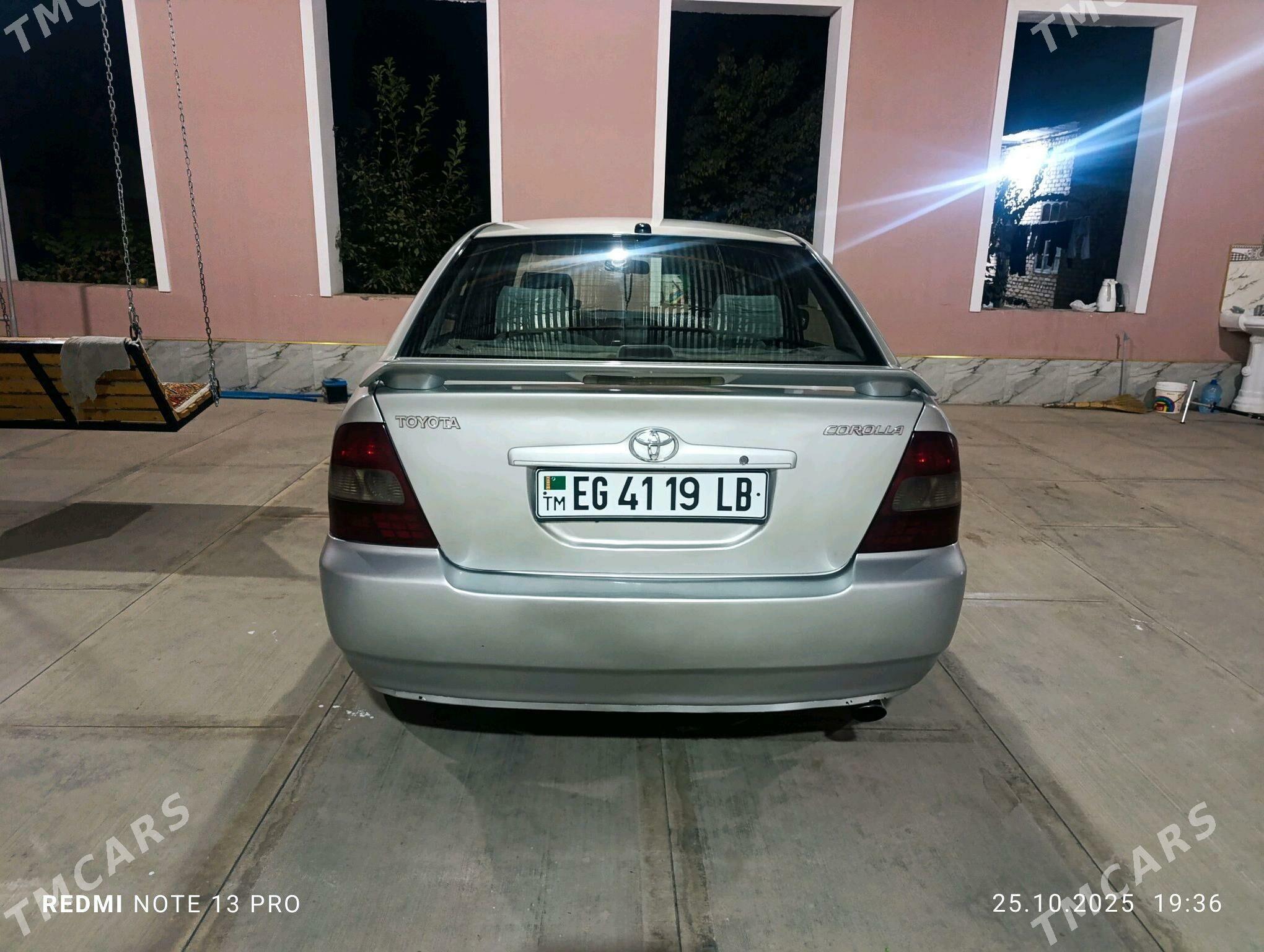Toyota Corolla 2002 - 90 000 TMT - Туркменабат - img 5