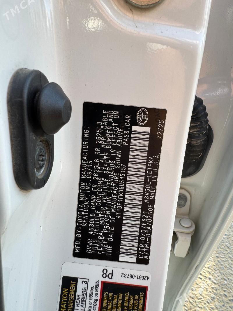 Toyota Camry 2015 - 280 000 TMT - Ашхабад - img 6