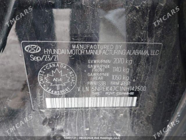 Hyundai Sonata 2021 - 325 000 TMT - Ашхабад - img 9