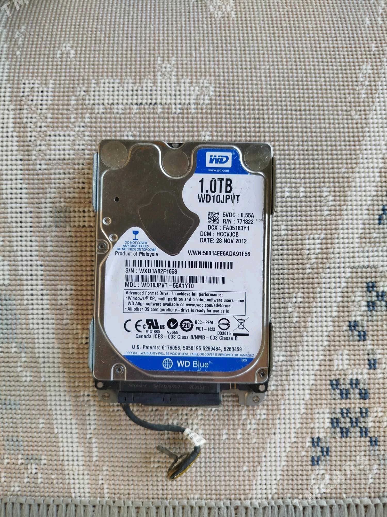1TB Hard Жёсткий Disk Noutbuk - Büzmeýin GRES - img 2