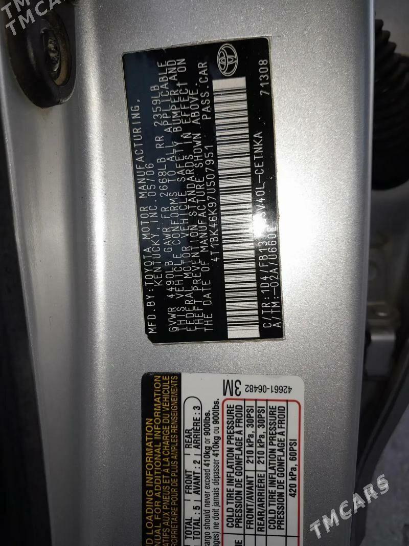 Toyota Camry 2007 - 170 000 TMT - Ашхабад - img 4