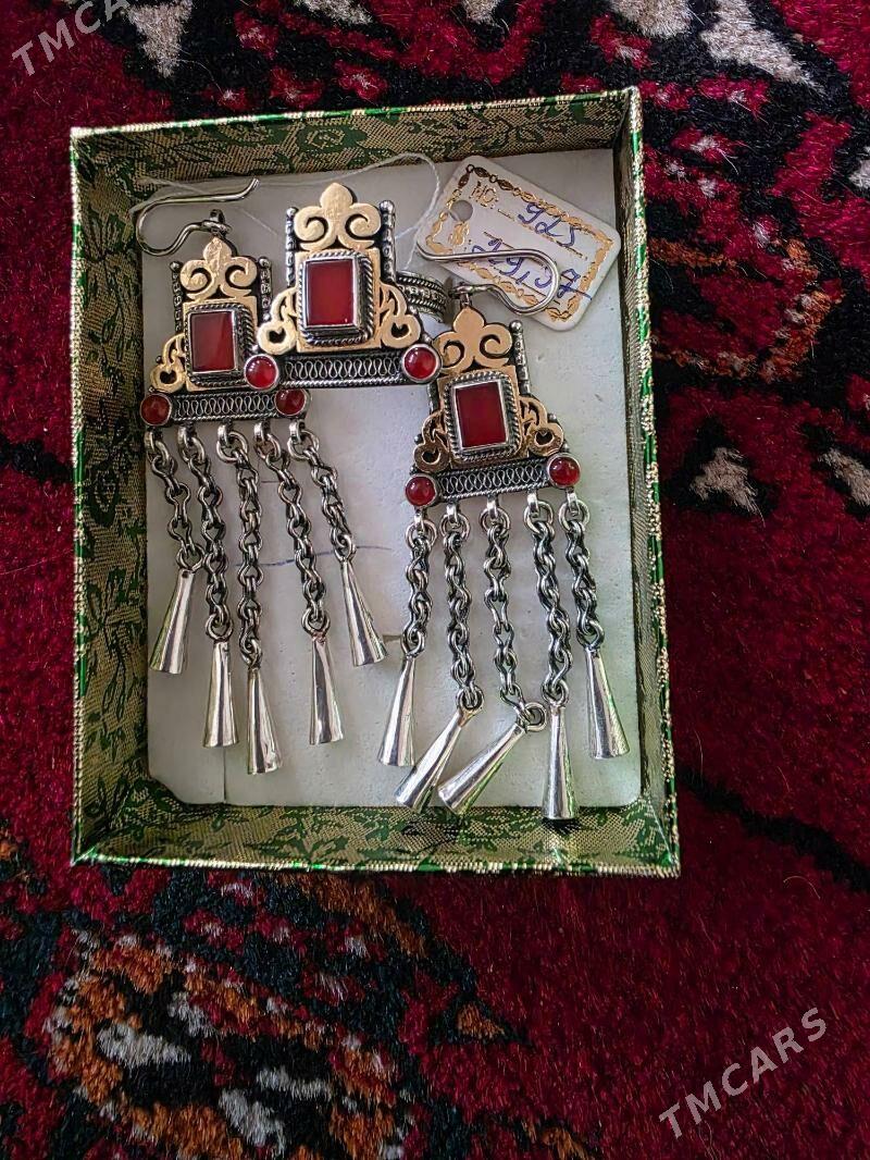 Kümüṣ komplekt gyzyl çaýylan. - Aşgabat - img 2