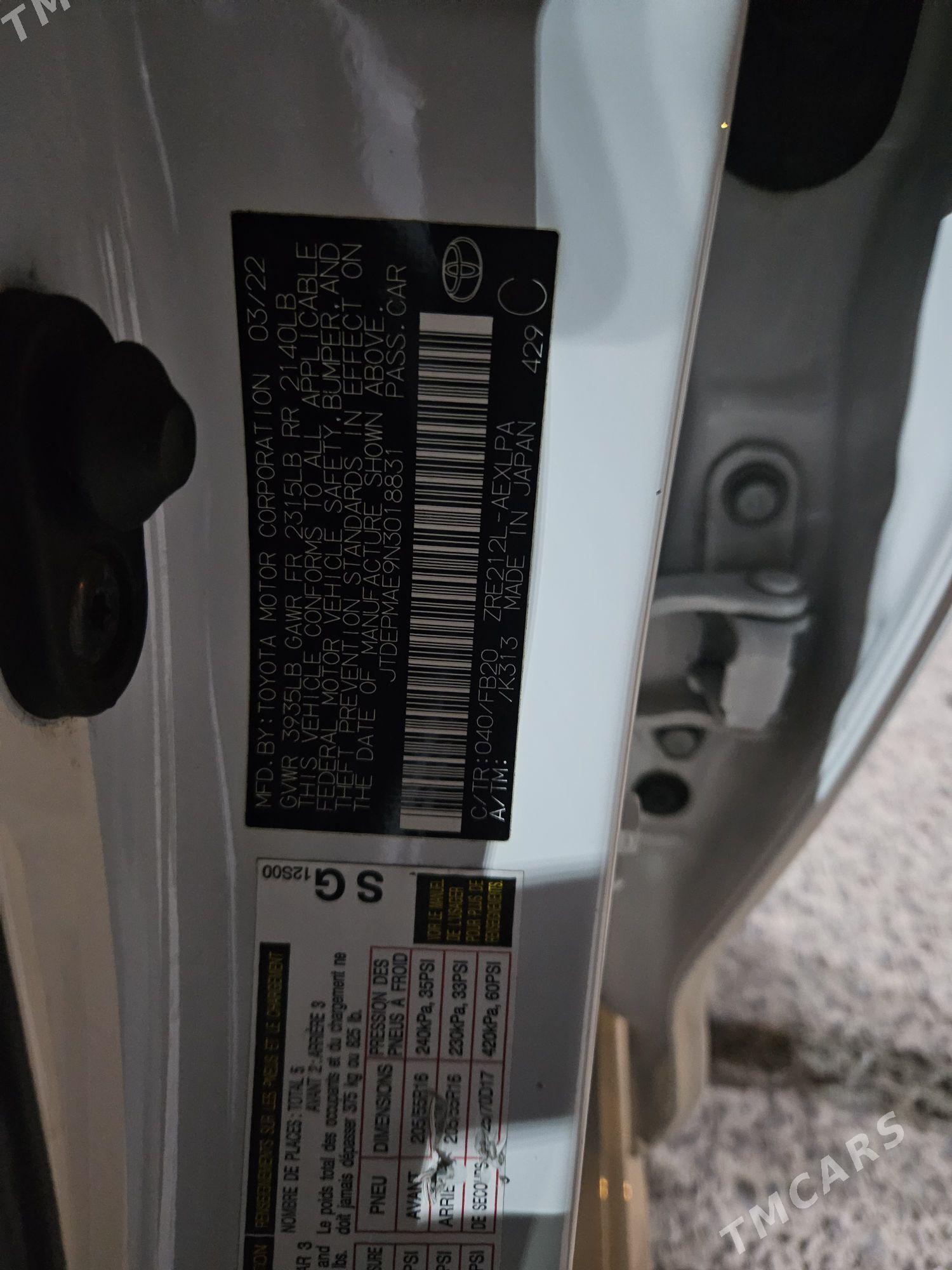 Toyota Corolla 2022 - 226 000 TMT - Aşgabat - img 5