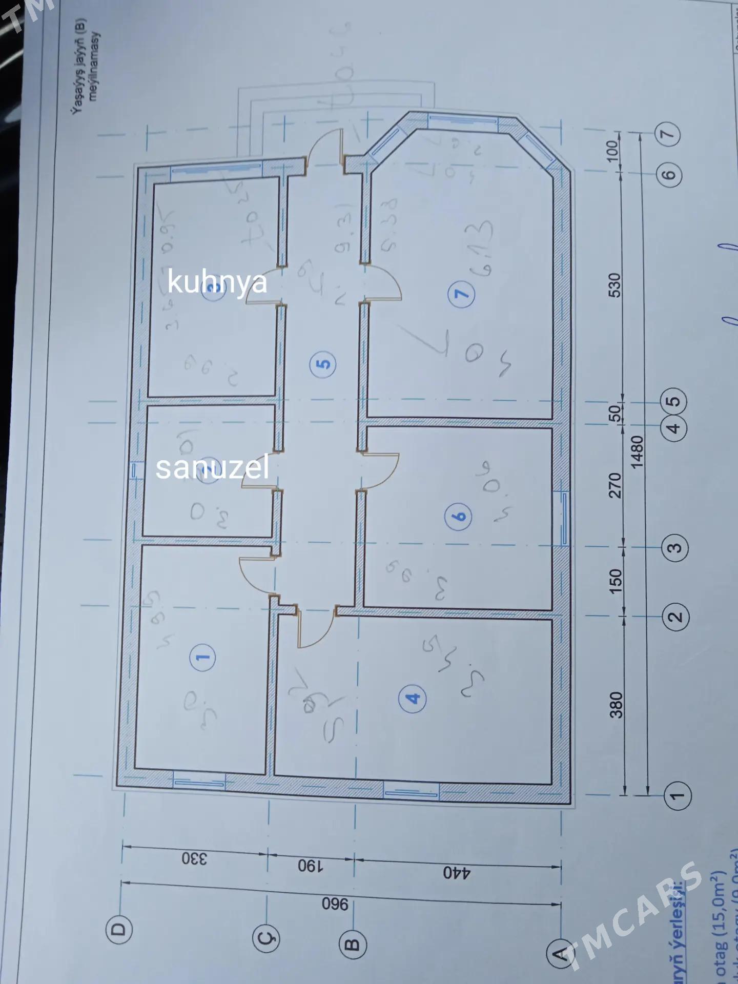 BAGYR PLAN JAY 4KOMNAT - Ашхабад - img 10