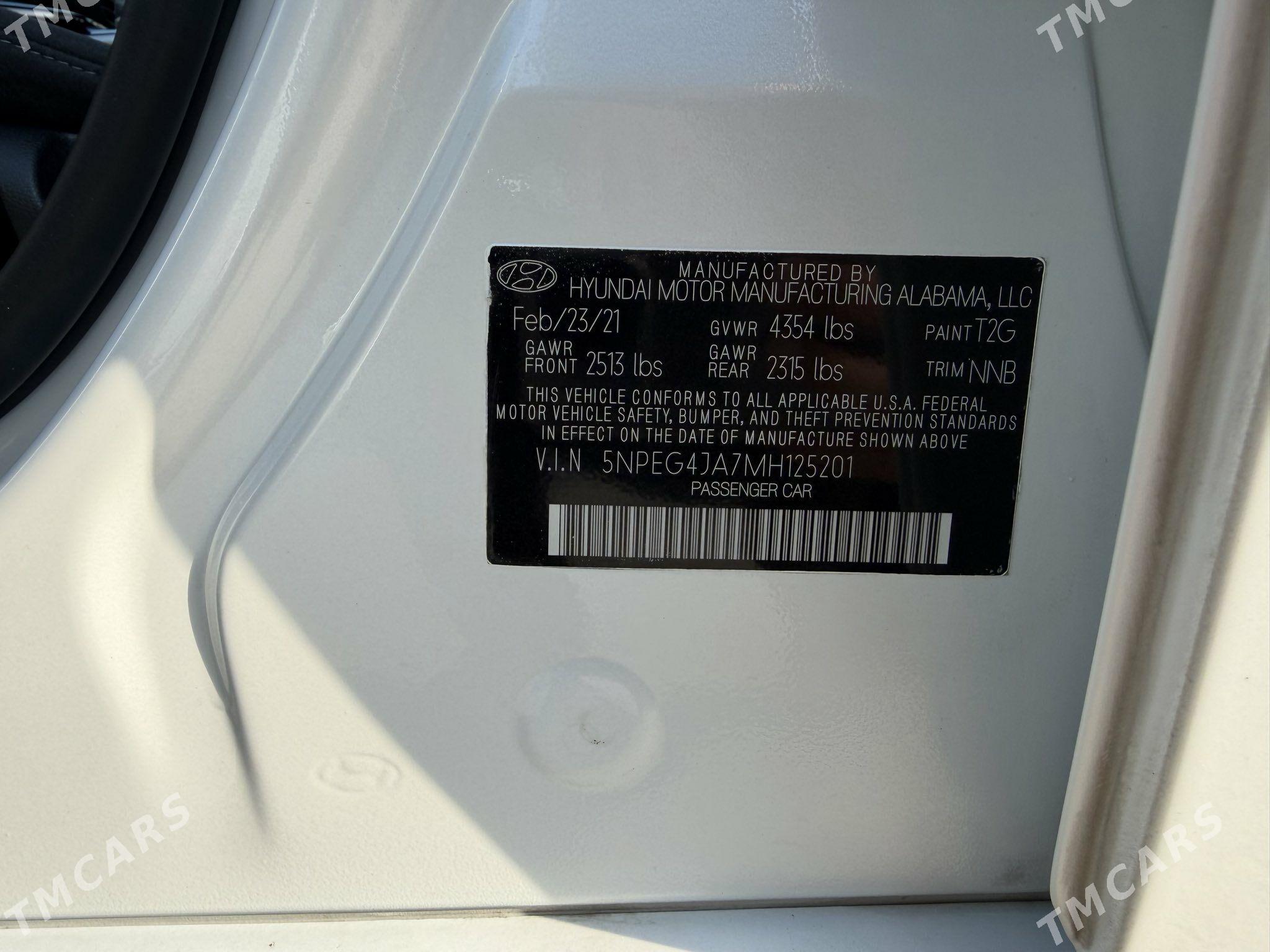 Hyundai Sonata 2021 - 248 000 TMT - Ашхабад - img 8