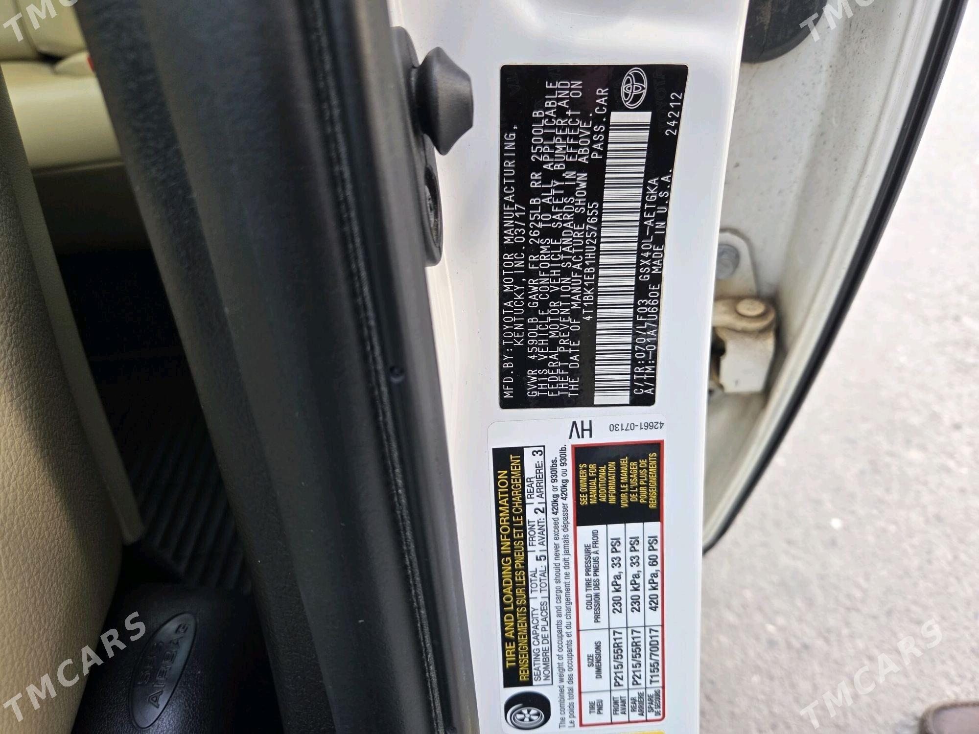Toyota Avalon 2017 - 360 000 TMT - Aşgabat - img 6