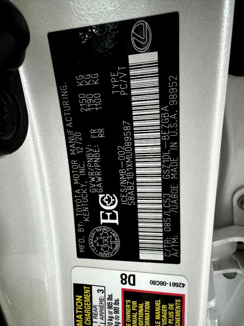 Lexus ES 350 2021 - 795 000 TMT - Ашхабад - img 9