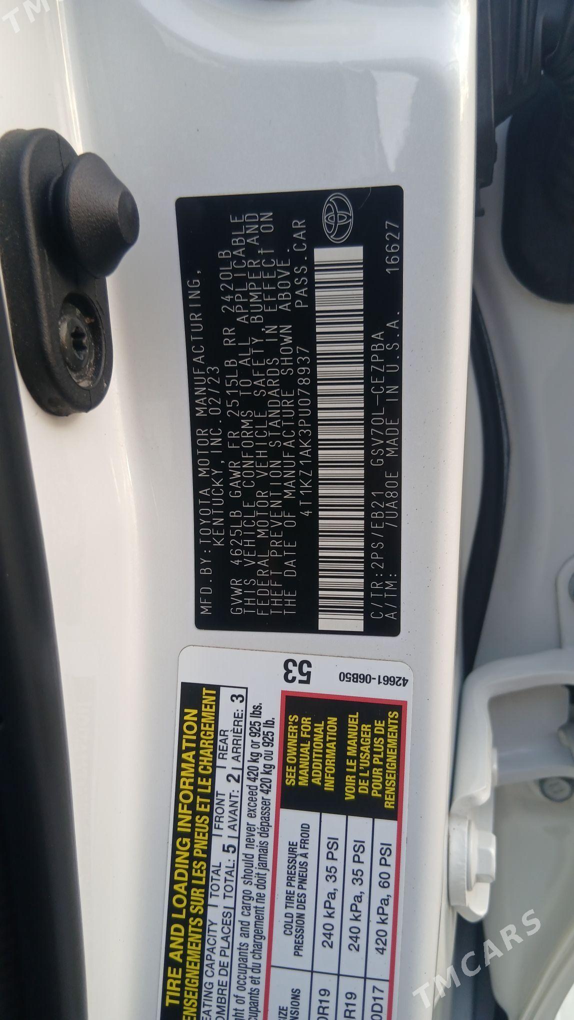 Toyota Camry 2023 - 335 000 TMT - Ашхабад - img 10
