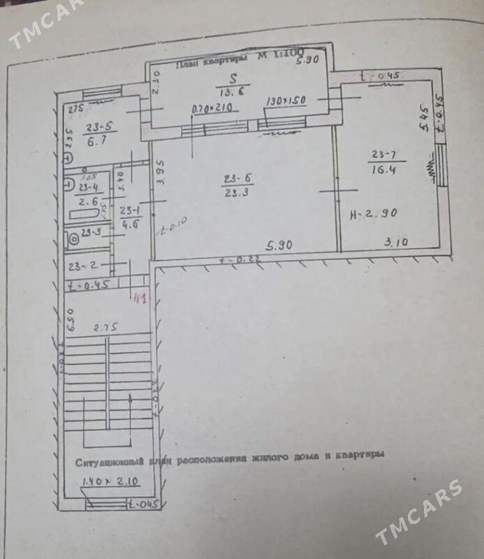  1 mikr 2 komnat 72m2 - Ашхабад - img 2