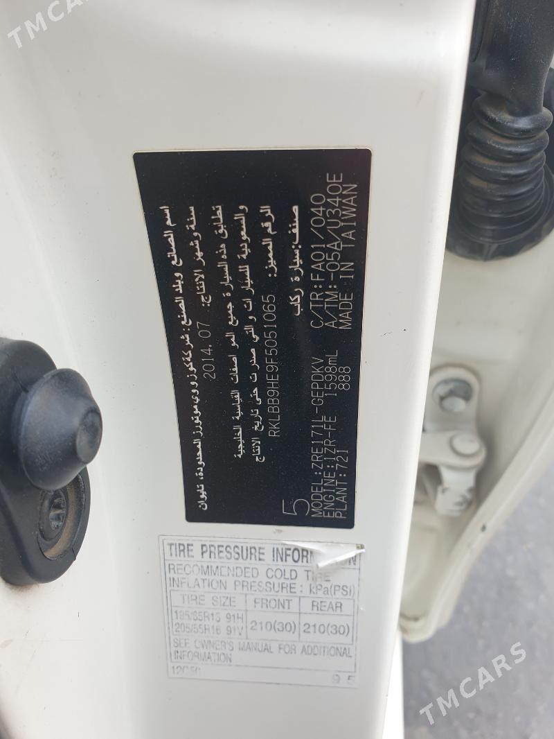 Toyota Corolla 2014 - 220 000 TMT - Ашхабад - img 5