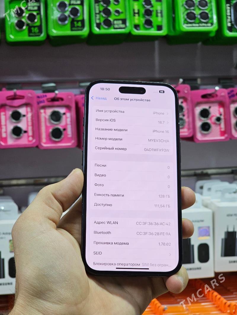 iPhone 16 Emk.100%  - Ашхабад - img 8