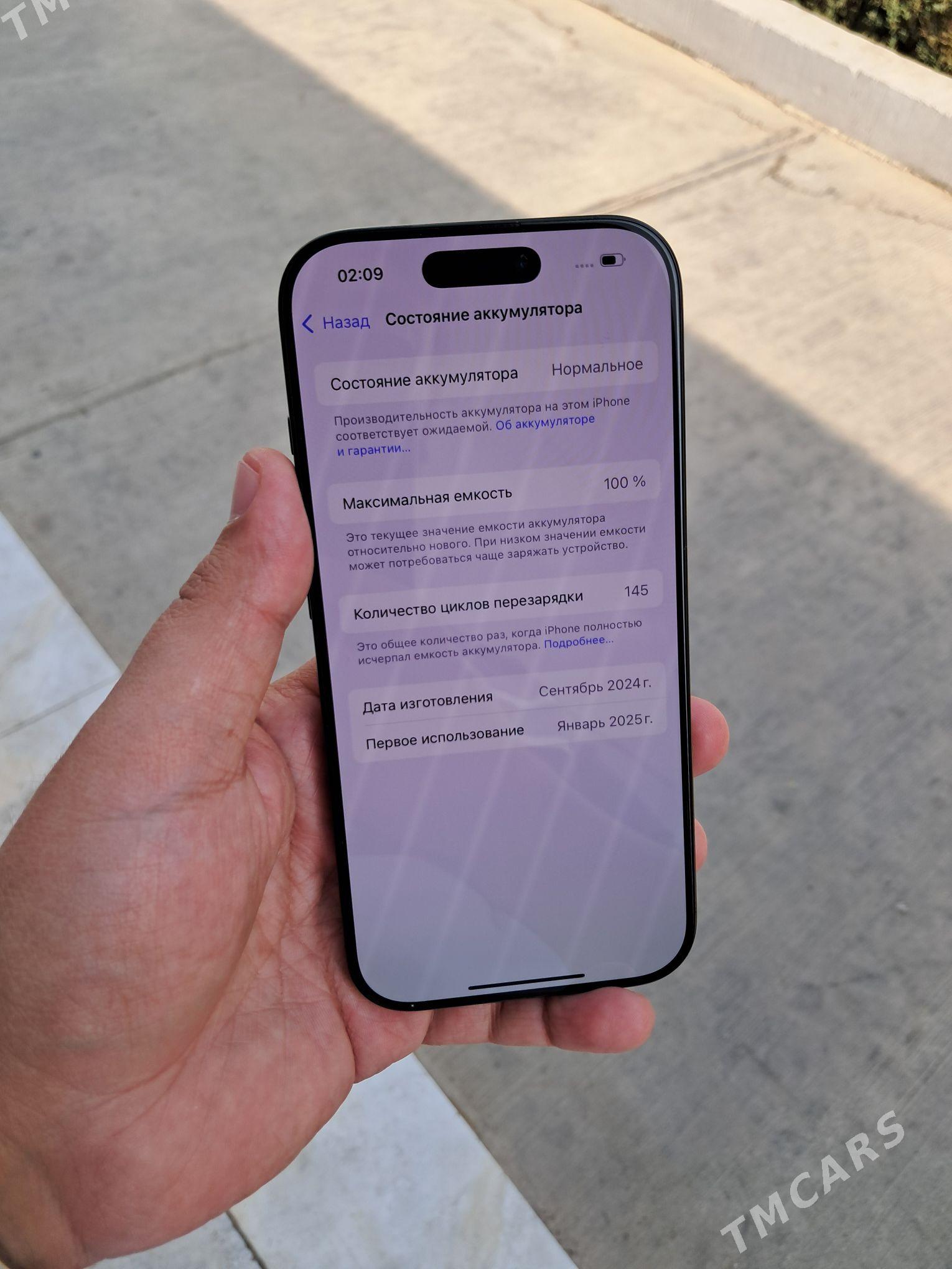 iphone 16pro 128gb 100% - Ашхабад - img 4