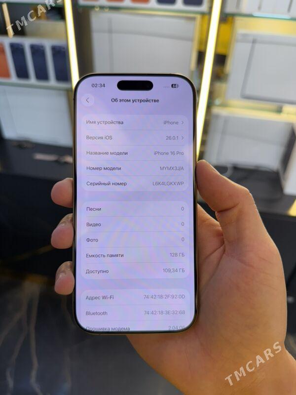 iPhone 16 Pro 128GB - Ашхабад - img 2