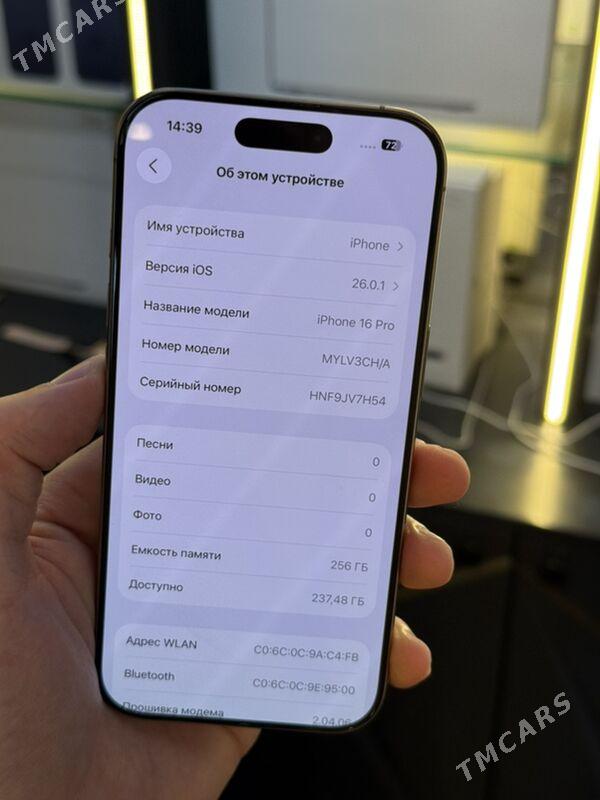 iPhone 16 Pro 256GB - Ашхабад - img 3
