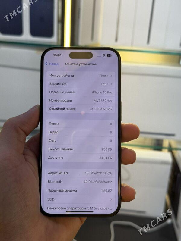 iPhone 15 Pro 256GB - Ашхабад - img 1