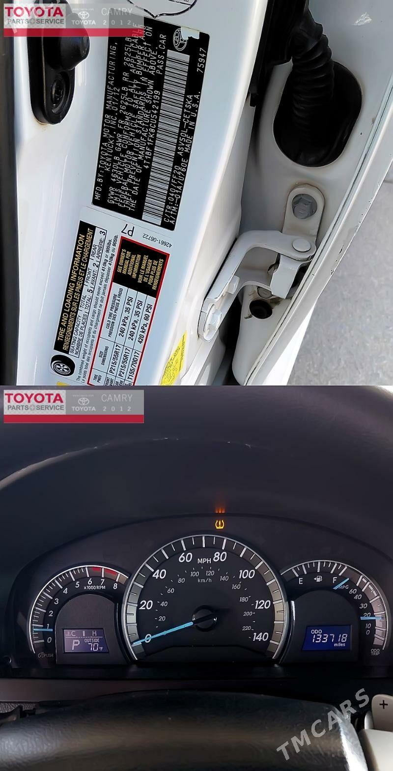 Toyota Camry 2012 - 240 000 TMT - Daşoguz - img 10