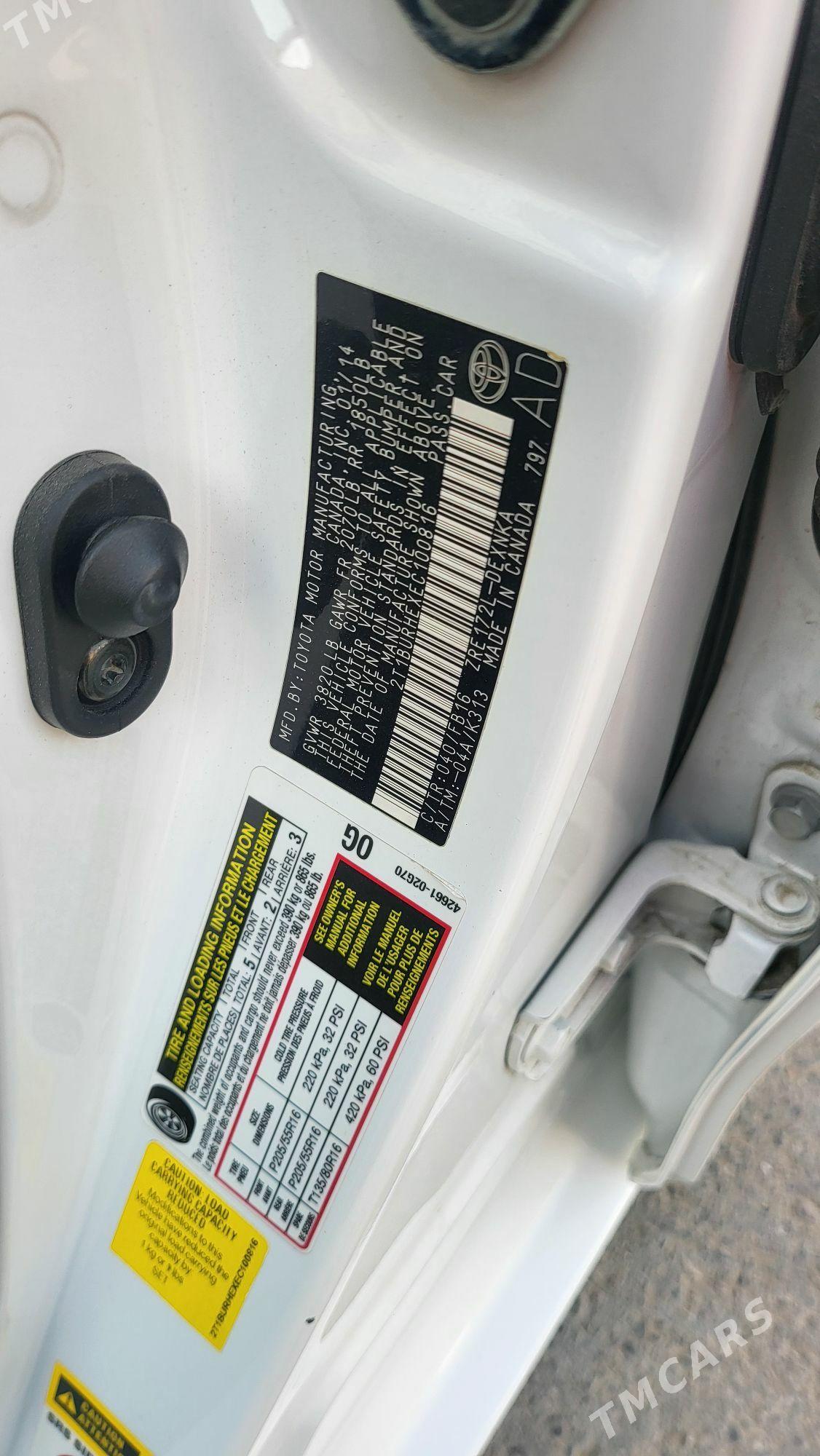 Toyota Corolla 2014 - 184 000 TMT - Aşgabat - img 10