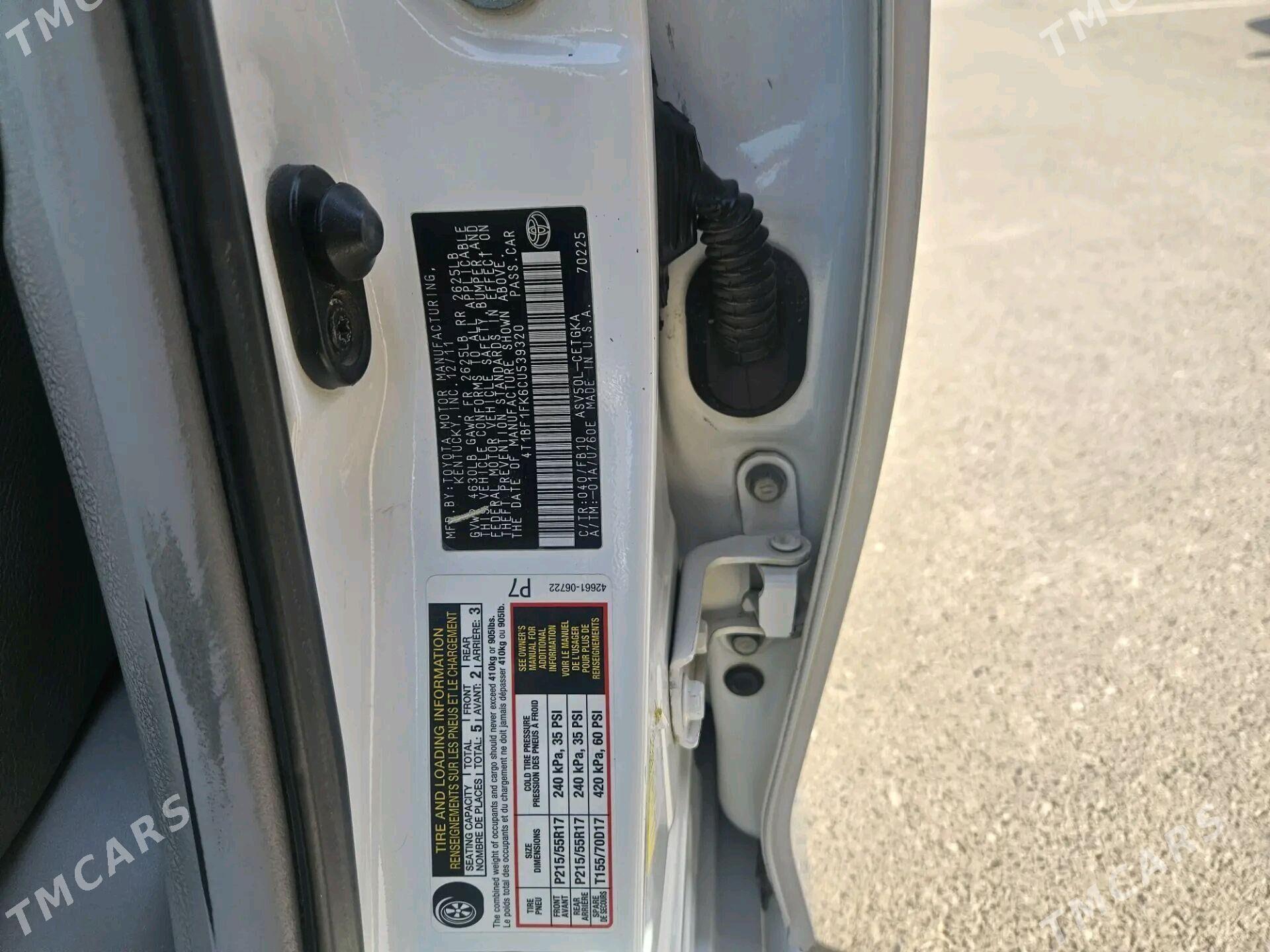 Toyota Camry 2012 - 255 000 TMT - Aşgabat - img 6