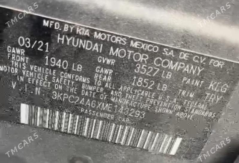 Hyundai Accent 2021 - 205 000 TMT - Türkmengala - img 5