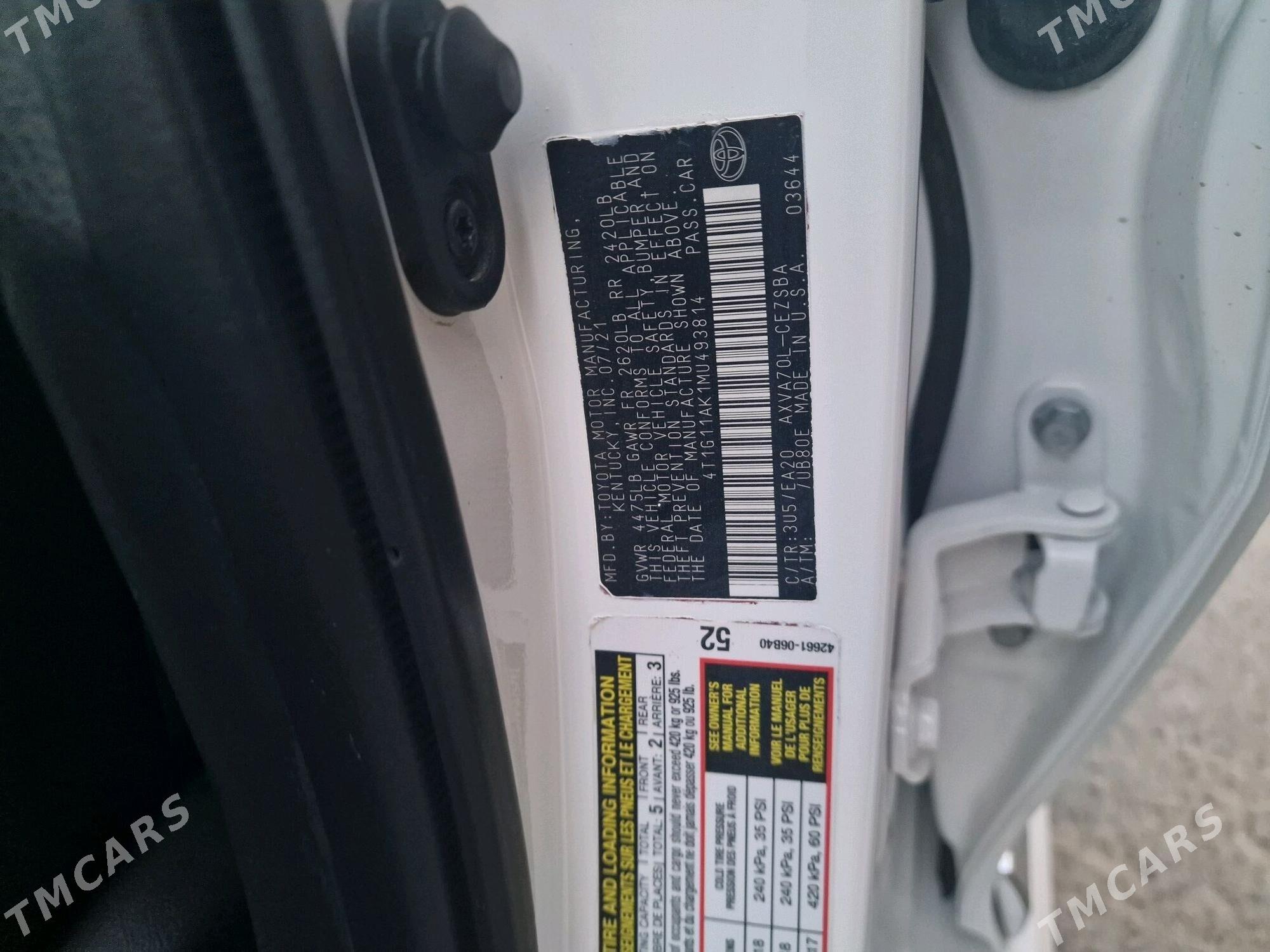 Toyota Camry 2022 - 315 000 TMT - Бахарден - img 10