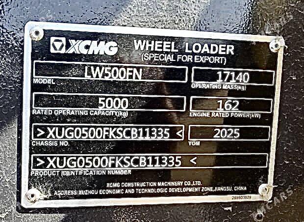 XCMG ZL50 2025 - 990 000 TMT - "Altyn Asyr" Gündogar bazary (Jygyllyk) - img 9