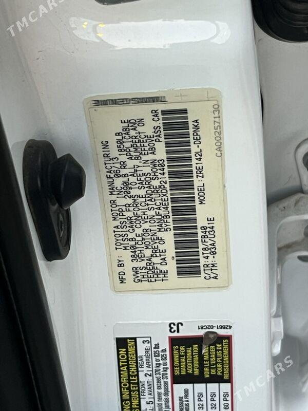 Toyota Corolla 2013 - 182 000 TMT - Ашхабад - img 1