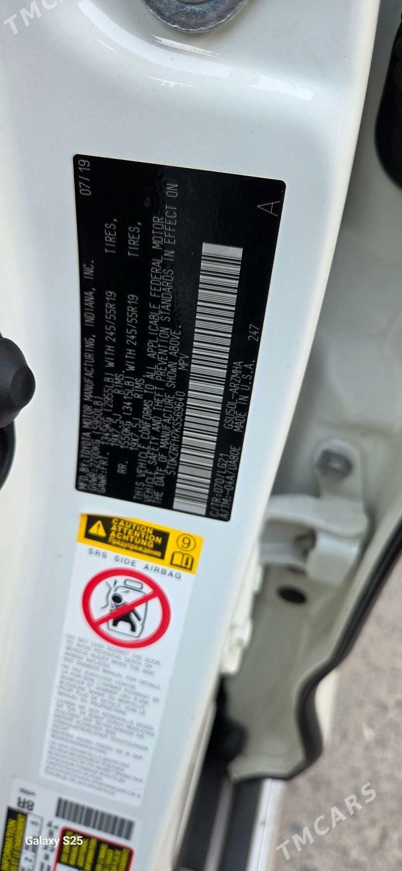 Toyota Highlander 2019 - 580 000 TMT - Türkmenabat - img 3