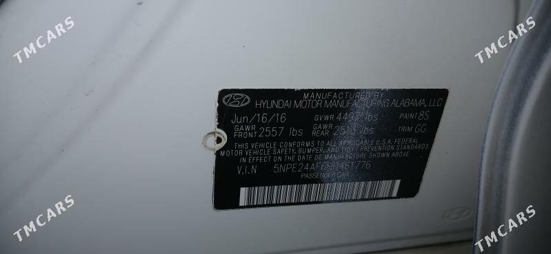 Hyundai Sonata 2016 - 175 000 TMT - Бузмеин ГРЭС - img 8