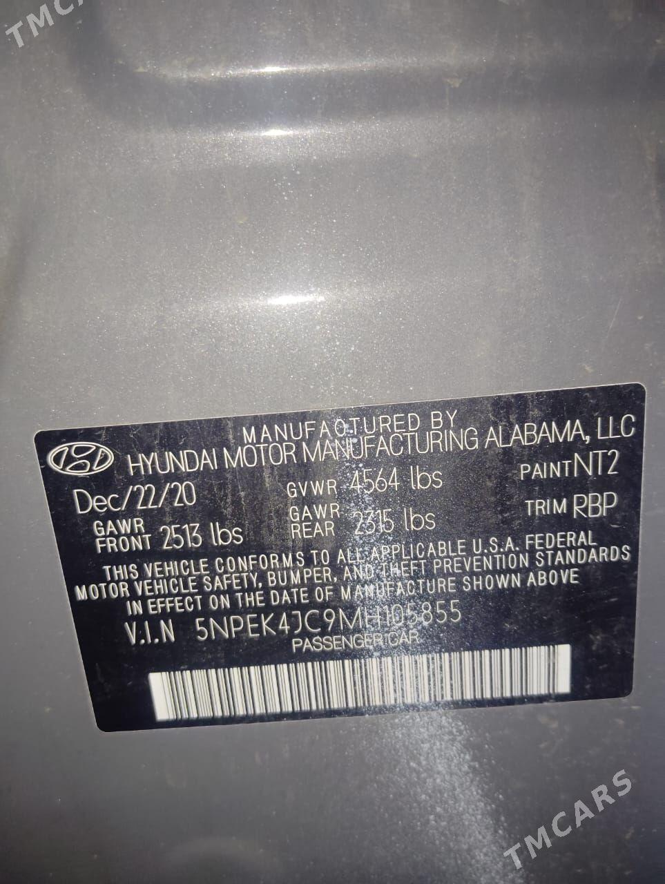 Hyundai Sonata 2020 - 261 000 TMT - Aşgabat - img 8