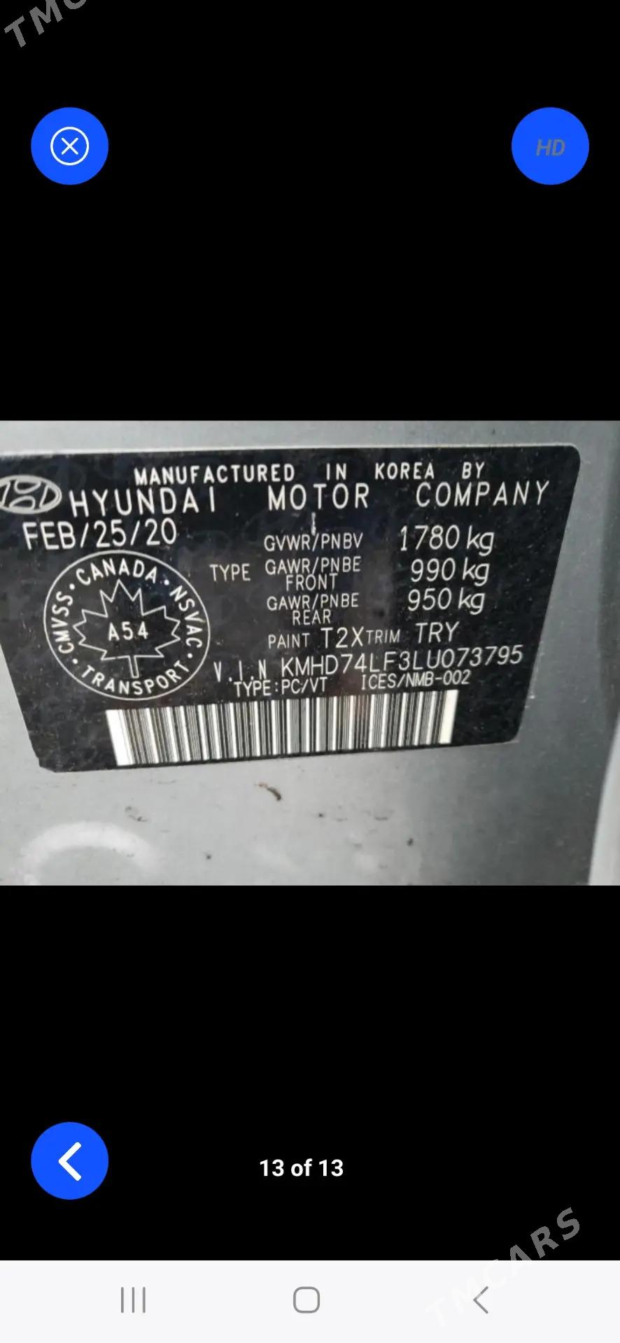 Hyundai Elantra 2020 - 195 000 TMT - Wekilbazar - img 5