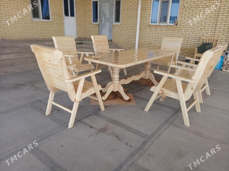 Агач стол стулья - Мургап - img 1