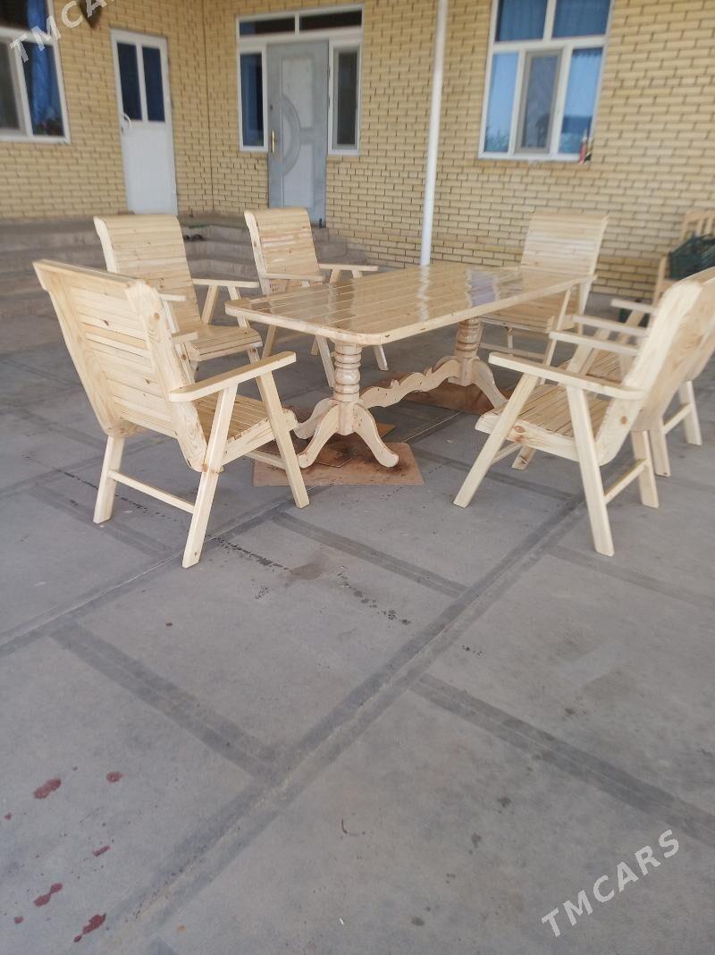 Агач стол стулья - Мургап - img 3