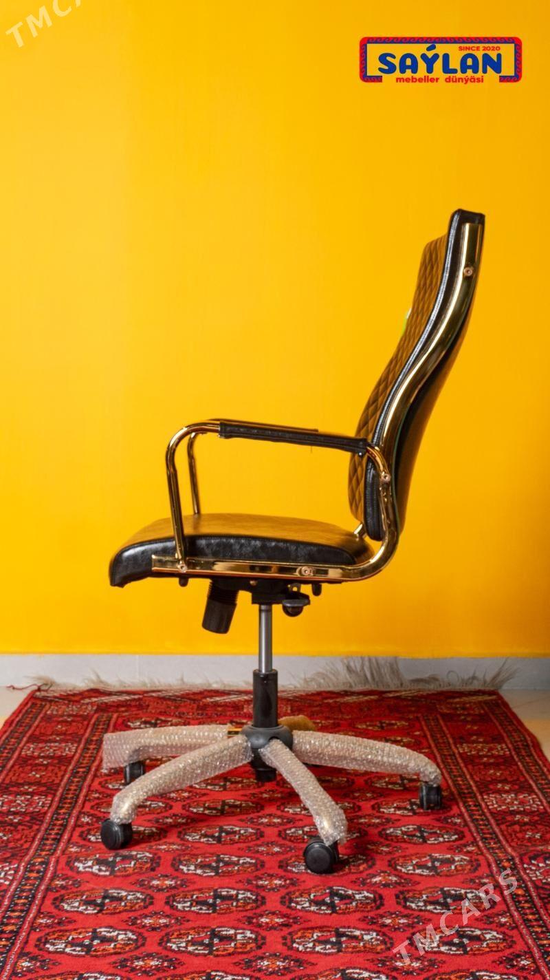 Koźa kreslo gold.Кресло кожа - Aşgabat - img 4