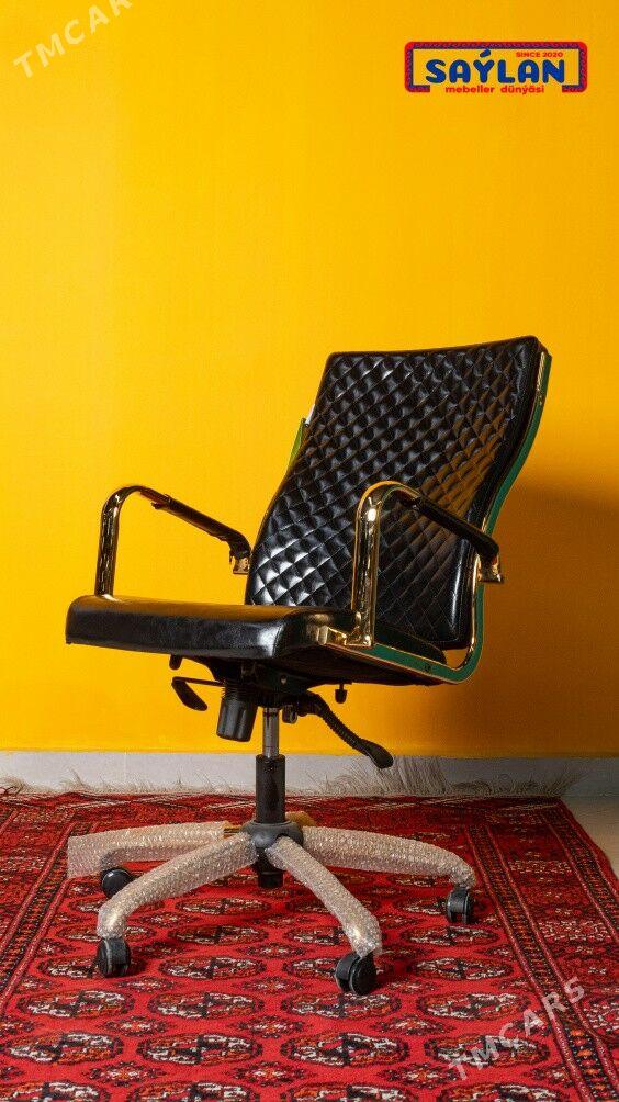 Koźa kreslo gold.Кресло кожа - Aşgabat - img 3