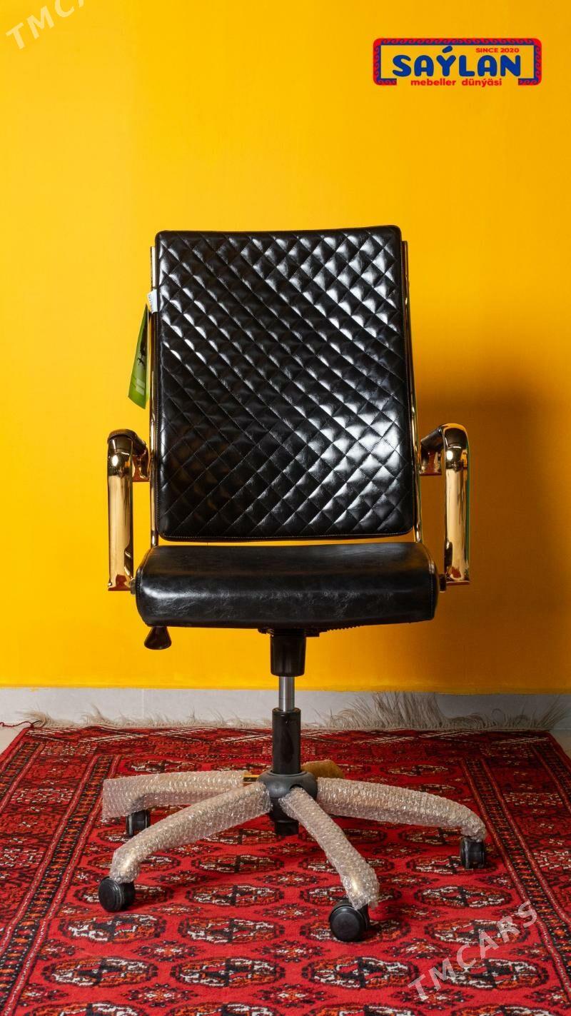Koźa kreslo gold.Кресло кожа - Aşgabat - img 1