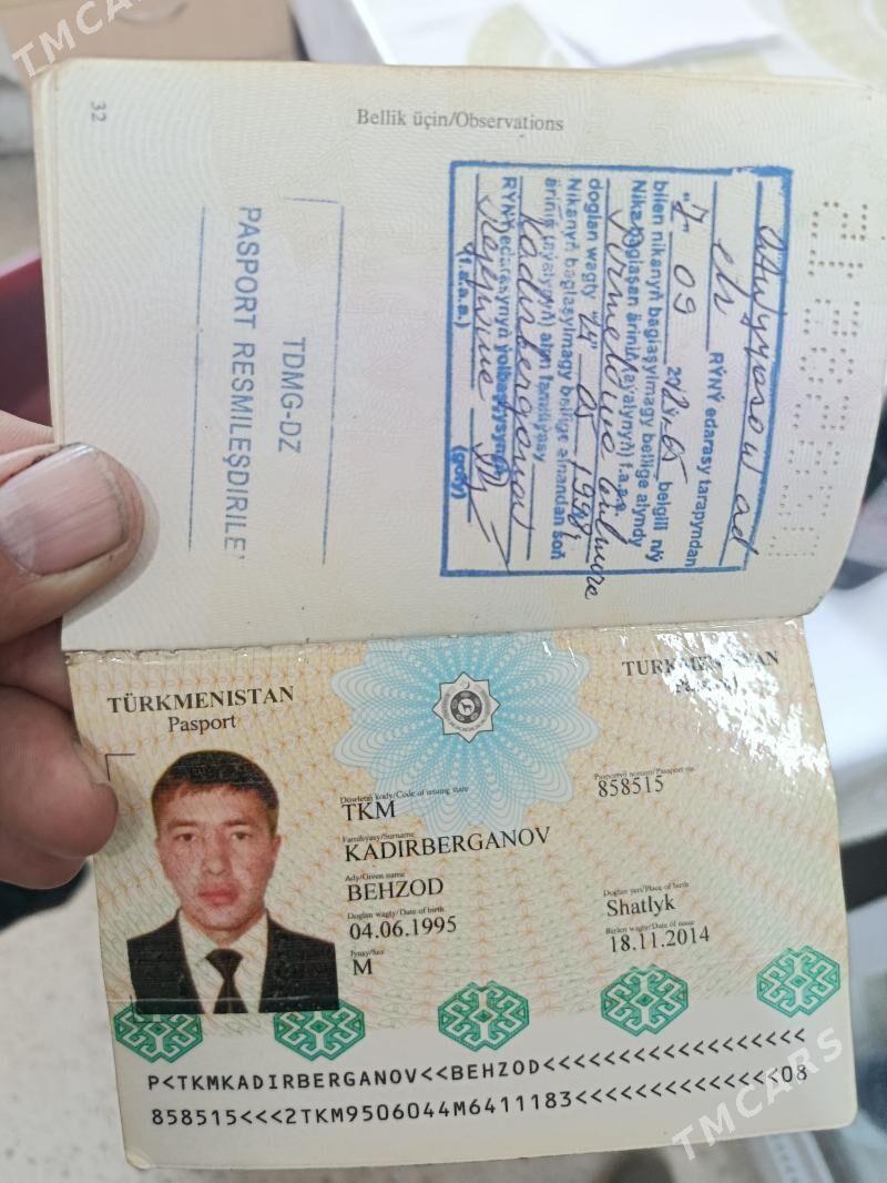 pasport tapyldy - Дашогуз - img 1